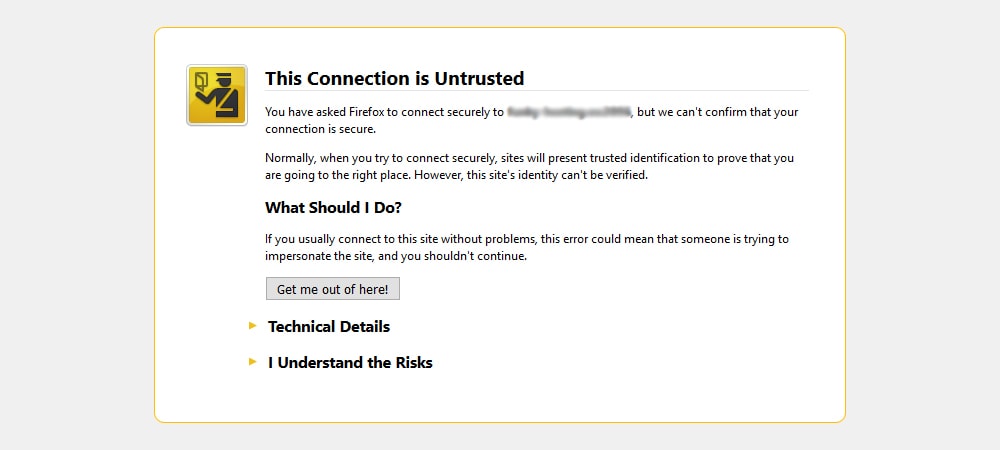 Untrusted Connection